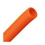 Труба ПНД гофрированная легкая 20мм с протяжкой оранжевая (100м) DKC
