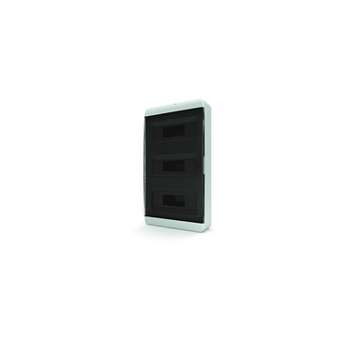 Бокс О/У ЩРH 36М прозрачная черная дверь 3 ряда (с клемм.) IP65 Tekfor