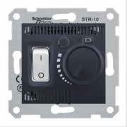 Sedna Терморегулятор С/У комнат. 10А 230В графит Schneider Electric