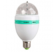 Диско-лампа светодиодная 3LED RGB 6Вт E27 220В 80х80х195мм NEON-NIGHT