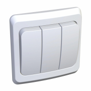 Этюд Выключатель C/У 3-кл. 10А бел. Schneider Electric