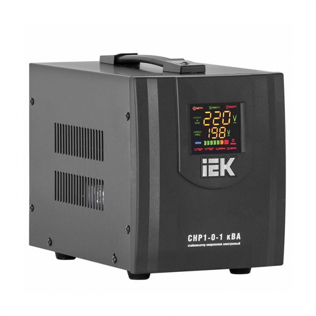 Стабилизатор напряжения 1ф 12000ВА  цифровой HOME СНР1-0 электрон. переносной IEK