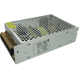 Блок питания 12В IP20 80Вт корпус металл Ecola
