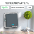 ATLAS DESIGN Переключатель С/У 1-кл. проходной с подсветкой 10А грифель Schneider Eleсtric