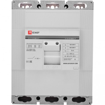 Автоматический выключатель PROxima ВА-99/800 35кА 3п 630А EKF