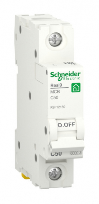 Автоматический выключатель RESI9 тип C 6кА 1п 50А Schneider Electric